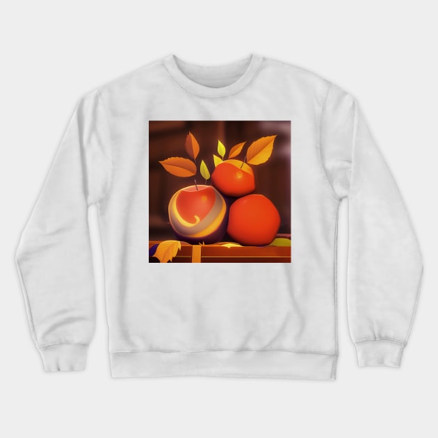 Stylized Apple Still Life Crewneck Sweatshirt by DANAROPER